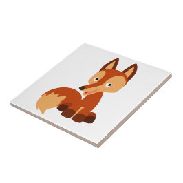 Niedlicher Cartoon Fox Tile Fliese