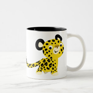 Niedlicher Cartoon Friendly Leopard Tasse