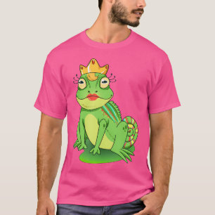 Niedlicher Cartoon Frog Prince Art T-Shirt