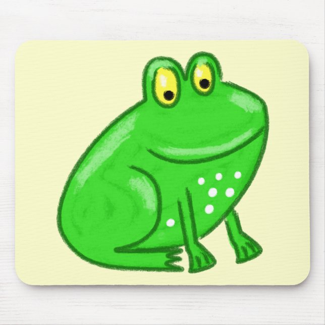 Niedlicher Cartoon-Frosch Mousepad (Vorne)