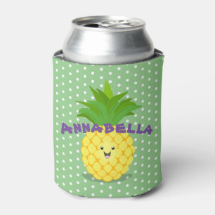Niedlicher Cartoon für Ananas mit tropischen Früch Dosenkühler