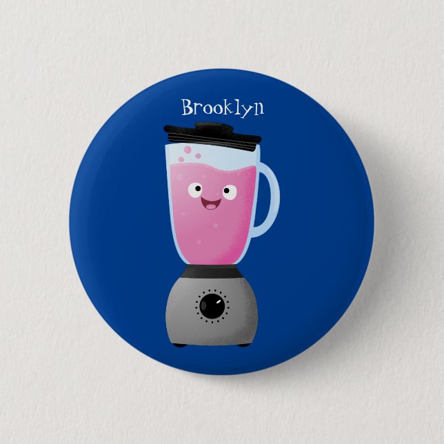 Niedlicher Cartoon für  Kochmischer Button (Vorderseite)