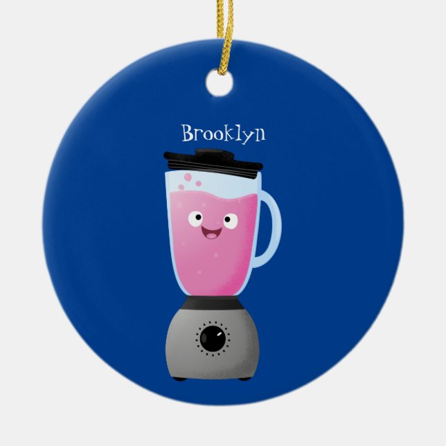 Niedlicher Cartoon für  Kochmischer Keramik Ornament (Vorne)