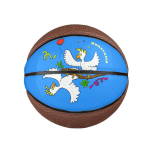 Niedlicher Cartoon für lustige Kakatovögel Mini Basketball