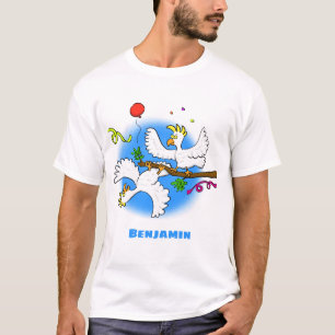 Niedlicher Cartoon für lustige Kakatovögel T-Shirt