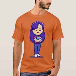 Niedlicher Cartoon für Mädchen T-Shirt