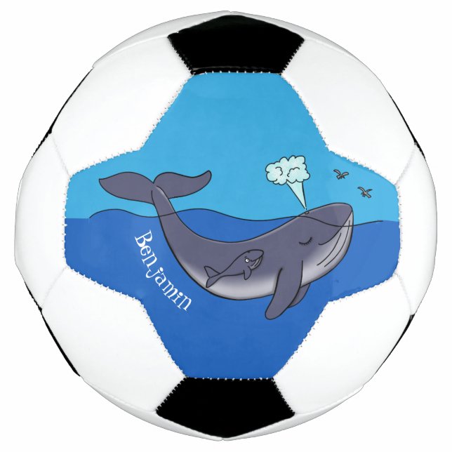 Niedlicher Cartoon Fußball (Vorderseite)
