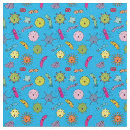 Niedlicher Cartoon Germs Stoff