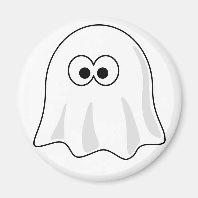 Niedlicher Cartoon Ghost Magnet (Vorne)