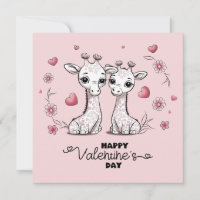 Niedlicher Cartoon Giraffe Liebhaber Herzenslust V