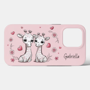 Niedlicher Cartoon Giraffe Liebhaber Herzlich Will Case-Mate iPhone Hülle