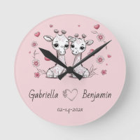 Niedlicher Cartoon Giraffe Liebhaber Herzlich Will
