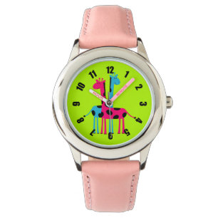 Niedlicher Cartoon Giraffen Armbanduhr
