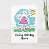 Pom Pom Happy Birthday Oma Grußkarte – Handgefertigt In UK, Mit Buntem Pompon, Blanko Innen