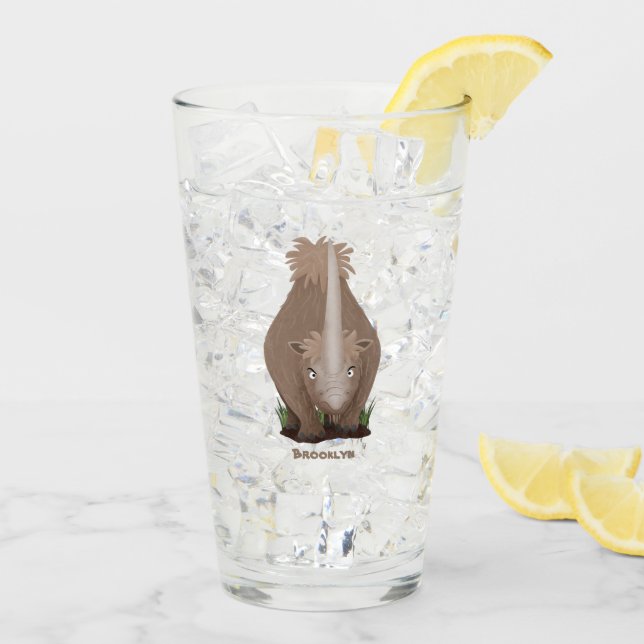Niedlicher Cartoon Glas (Rückseite Ice)