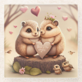 Niedlicher Cartoon Glasuntersetzer