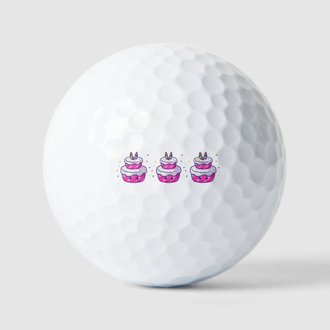 Niedlicher Cartoon Golfball (Vorderseite)