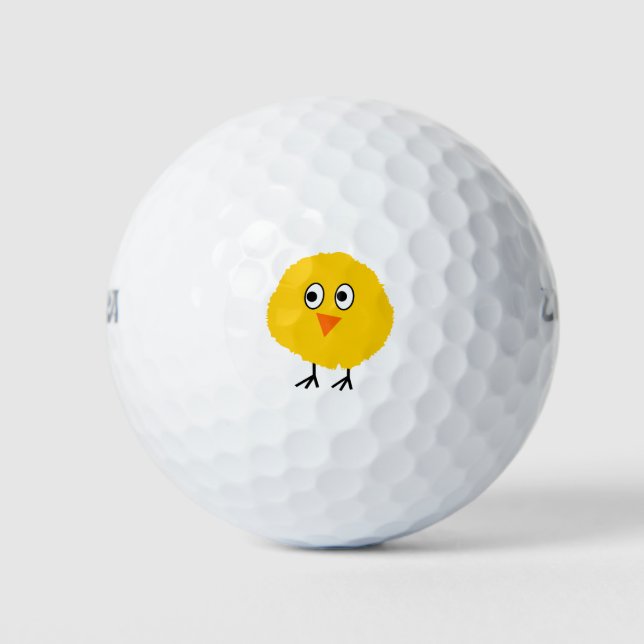 Niedlicher Cartoon Golfball (Vorderseite)