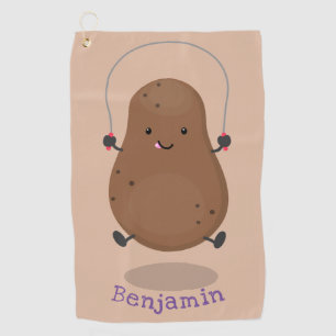 Niedlicher Cartoon Golfhandtuch