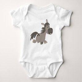 Niedlicher Cartoon Gray Pony Baby Bekleidung Strampler