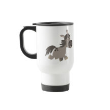 Niedlicher Cartoon Gray Pony Tasse