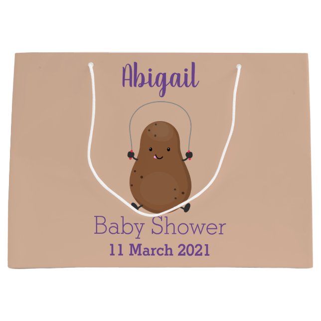 Niedlicher Cartoon Große Geschenktüte (Vorderseite)