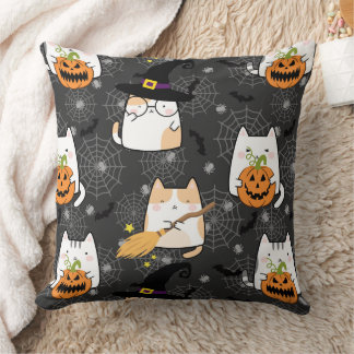 Niedlicher Cartoon Halloween Cat Kissen