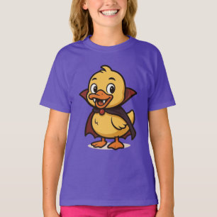 Niedlicher Cartoon Halloween Entenvampir T - Shirt