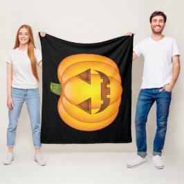 Niedlicher Cartoon Halloween Jack O’Lantern Pumpki Fleecedecke