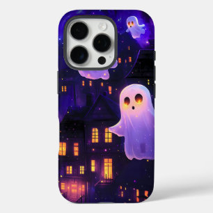 Niedlicher Cartoon Halloween Mitternachtsflieger iPhone 16 Pro Hülle