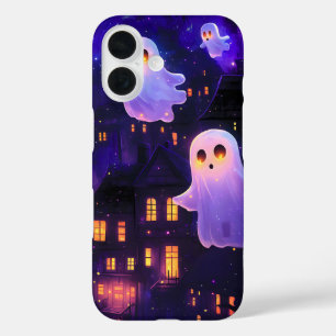 Niedlicher Cartoon Halloween Mitternachtsflieger iPhone 16 Hülle