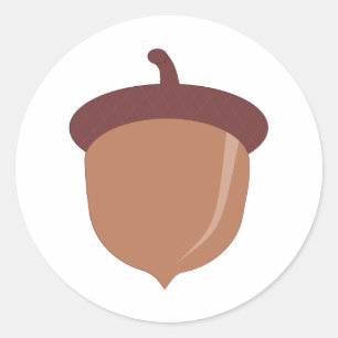 Niedlicher Cartoon Herbstkorn Runder Aufkleber
