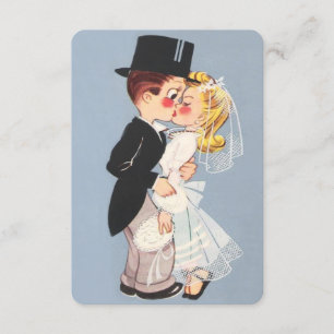 Niedlicher Cartoon Hochzeitsfeier Einladung