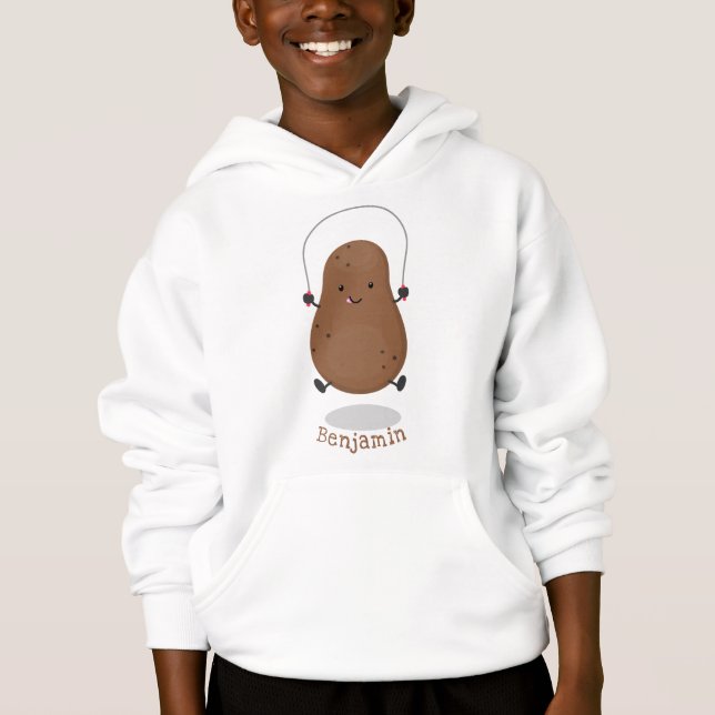 Niedlicher Cartoon Hoodie (Vorderseite)