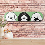 Niedlicher Cartoon Hund Spielerisches Design Skateboard<br><div class="desc">Lassen Sie Ihre Liebe für Hunde und Skate mit diesem zauberhaften rosa Skateboarddeck, das ein spielerisches Trio von Jungtieren im Cartoon-Stil bietet, ausklingen! Das unterhaltsame und minimalistische Design macht es zu einem idealen Ort für Hundefreunde, Haustierzüchter und Skater, die ein einzigartiges und auffälliges Board gewollt haben. Die kühnen Schwarz-Weiß-Illustrationen Pop...</div>