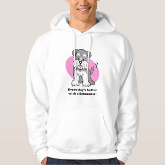 Niedlicher Cartoon-HundeSchnauzerHoodie Hoodie