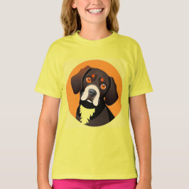 Niedlicher Cartoon Illustration eines Welpen T-Shirt
