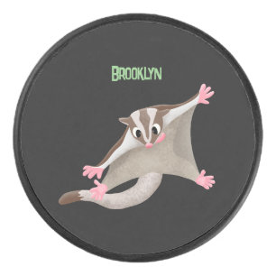 Niedlicher Cartoon-Illustrator Eishockey Puck