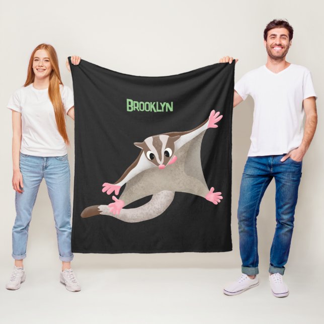 Niedlicher Cartoon-Illustrator Fleecedecke (Beispiel)