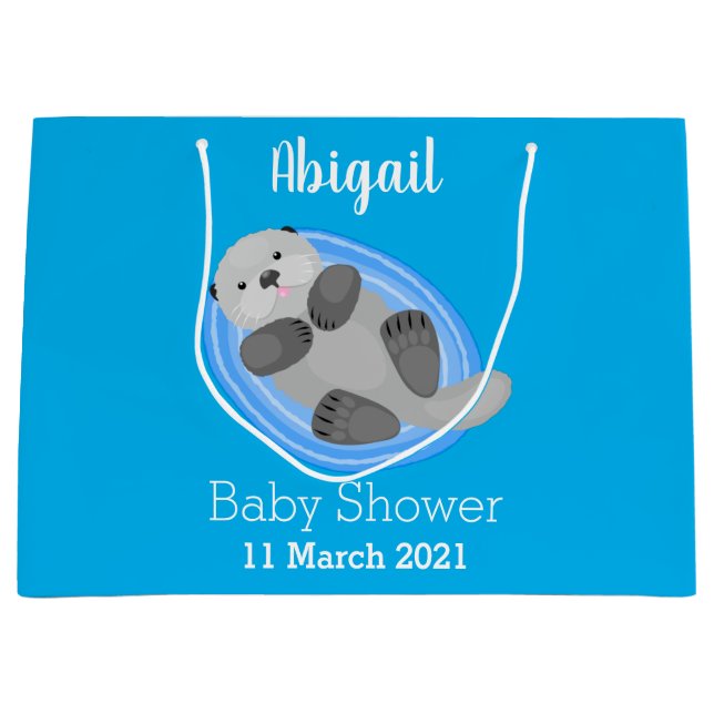 Niedlicher Cartoon-Illustrator Große Geschenktüte (Vorderseite)