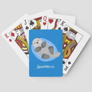 Niedlicher Cartoon-Illustrator Spielkarten