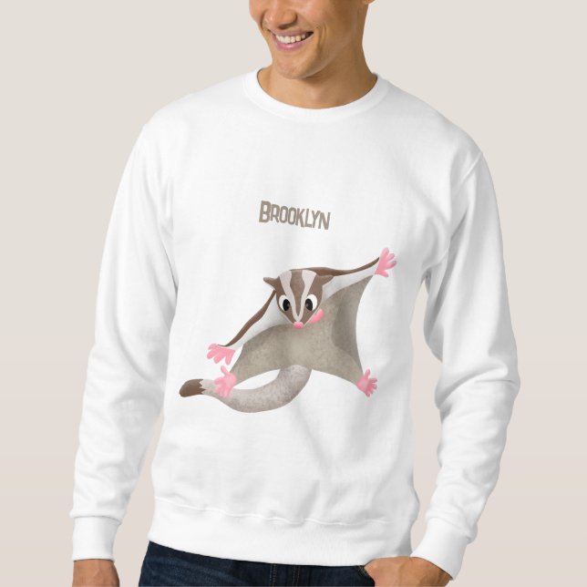 Niedlicher Cartoon-Illustrator Sweatshirt (Vorderseite)