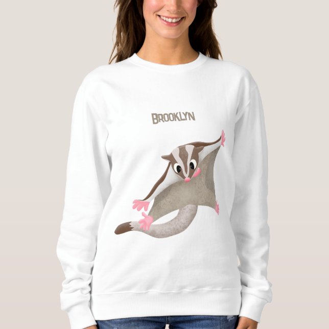 Niedlicher Cartoon-Illustrator Sweatshirt (Vorderseite)
