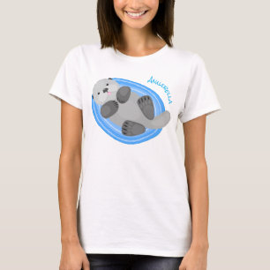 Niedlicher Cartoon-Illustrator T-Shirt
