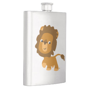 Niedlicher Cartoon Inhalt Lion Classic Flasche Flachmann