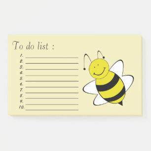 Niedlicher Cartoon ist "zu tun Liste" Post-it Klebezettel