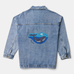 Niedlicher Cartoon Jeansjacke