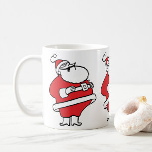 Niedlicher Cartoon Jolly Santa Claus Laughing Ho H Kaffeetasse