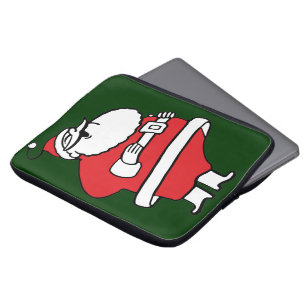 Niedlicher Cartoon Jolly Santa Claus Laughing Ho H Laptopschutzhülle