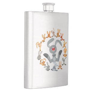 Niedlicher Cartoon Kanbits Mandala Classic Flask Flachmann